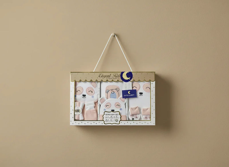 Newborn Baby Gift Set 10Pcs Compact Box Soft 100% Cotton