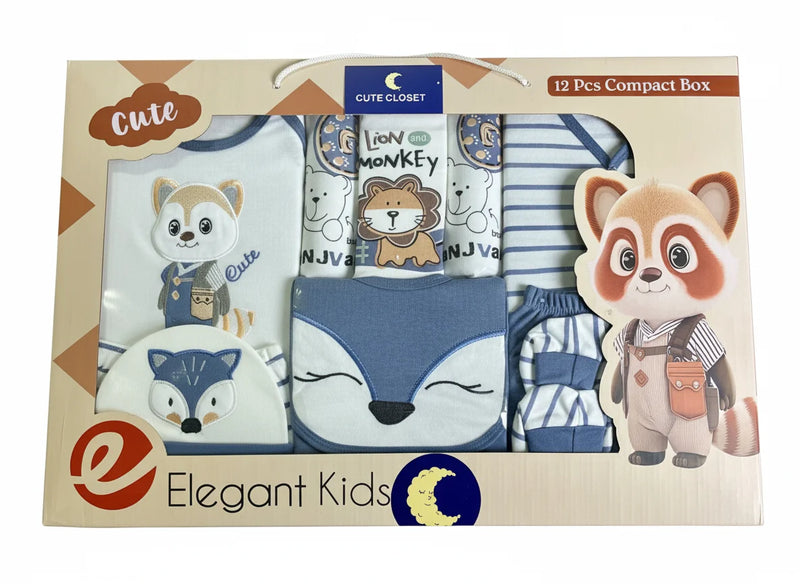 Newborn Gift Set 12Pcs Box Unisex 0-6 M