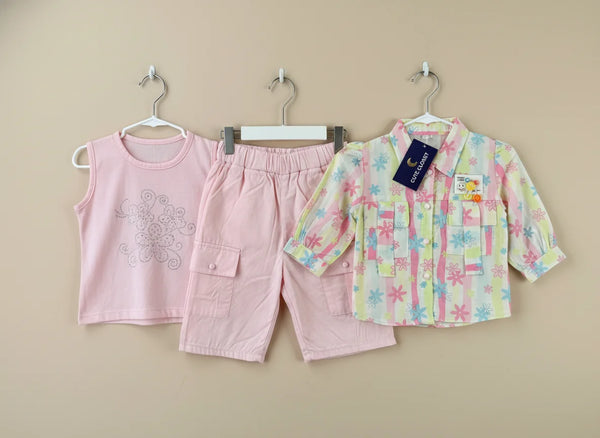 Imported Baby Girl 3-Piece Suit – 2 Colours