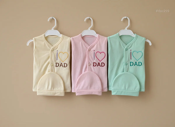 Infant Baby 3-Piece Clothing Set – I Love Dad