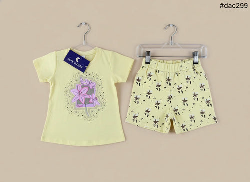 Floral Kids T-Shirt & Shorts Outfit Set