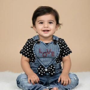 Love Cute Baby Jeans Romper