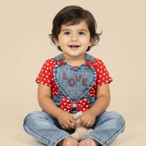 Love Kids Rompers Denim Jeans Style