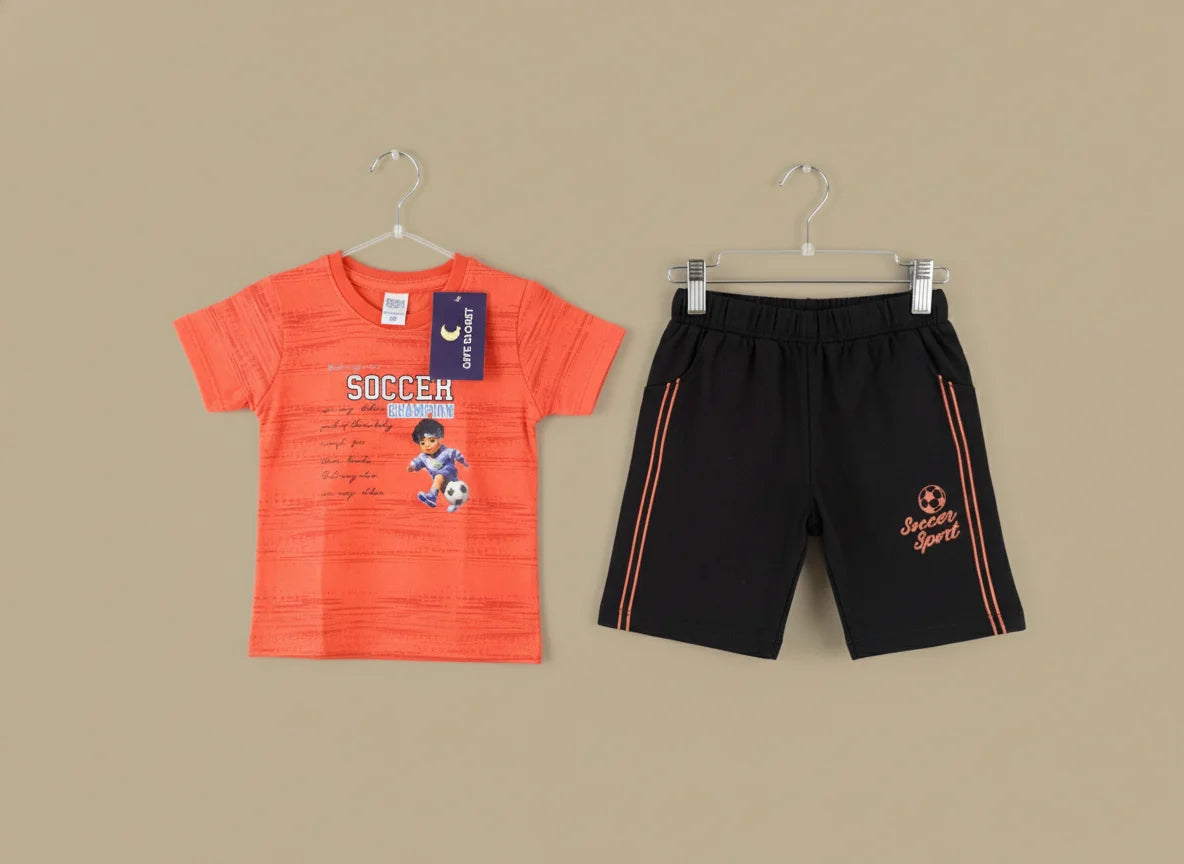Kids T-Shirt & Short Set" Different colours - Image 2