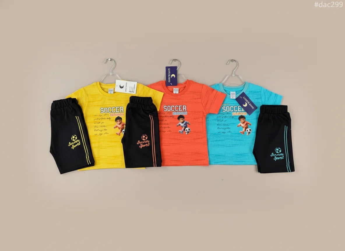 Kids T-Shirt & Short Set" Different colours