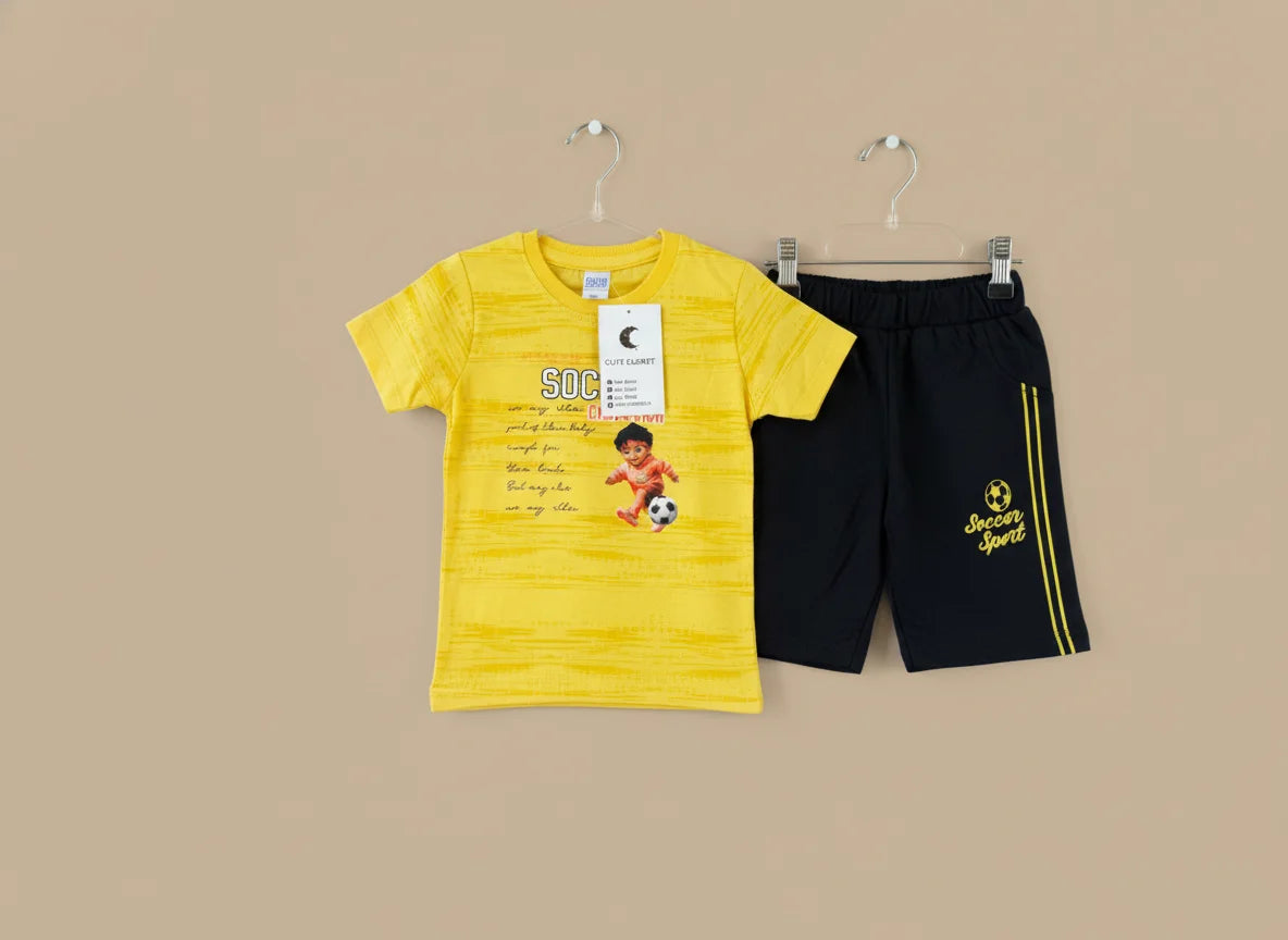 Kids T-Shirt & Short Set" Different colours - Image 4