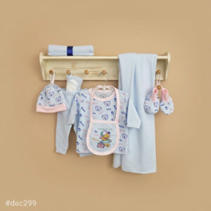 8-Piece Baby Starter Set – Soft Cotton Essentials for Newborn Comfort